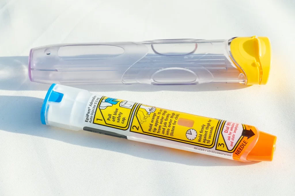 An open epipen